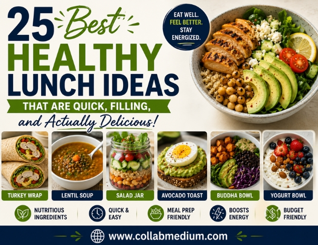 25 Best Healthy Lunch Ideas That Are Quick & Filling